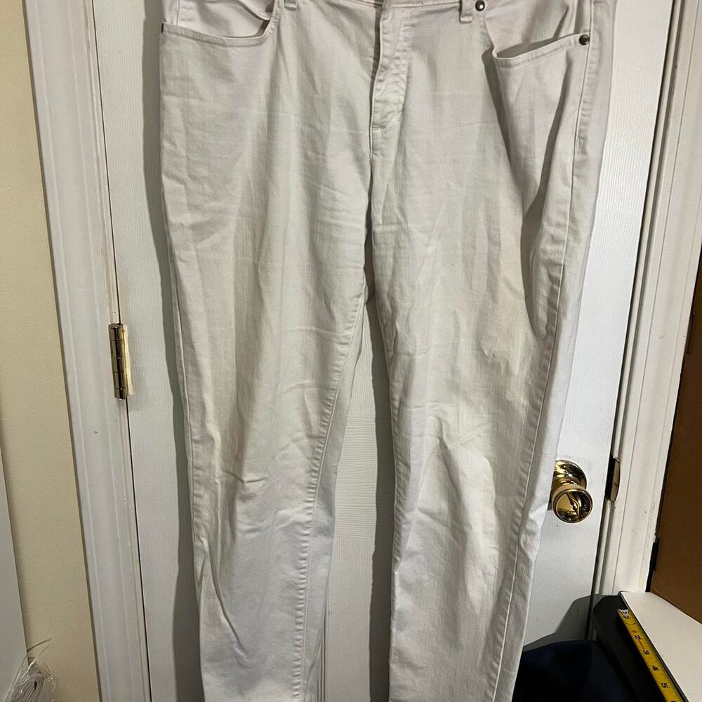 Eileen fisher white denim pants